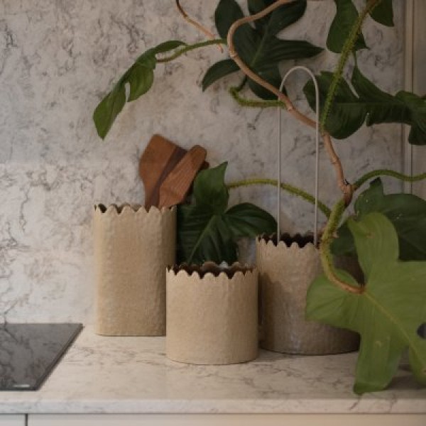 Kleiner Topf Calla - Beige