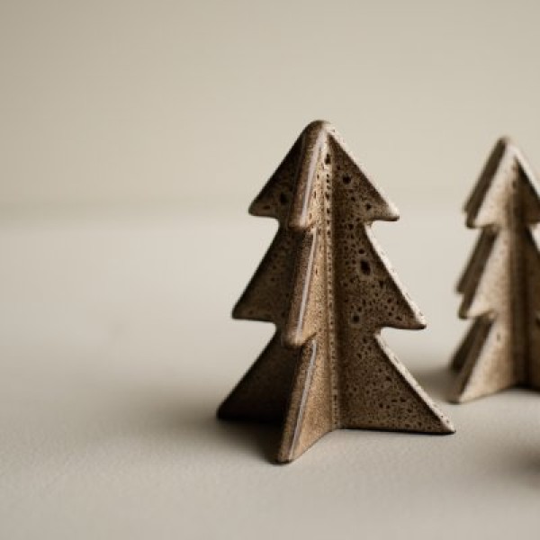 Winter Tree Groß - beige