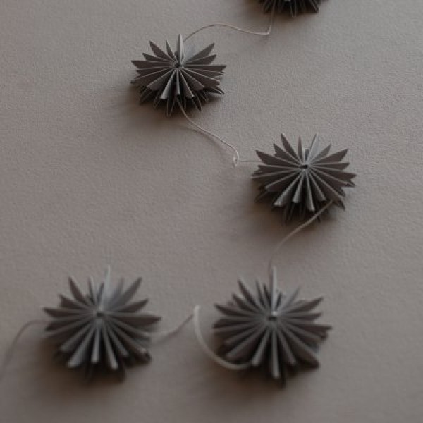 Girlande Flake - taupe