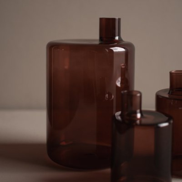 Vase glas rot