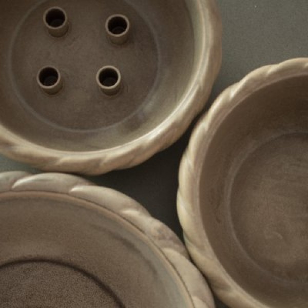 Smilla Kerzenschale - beige