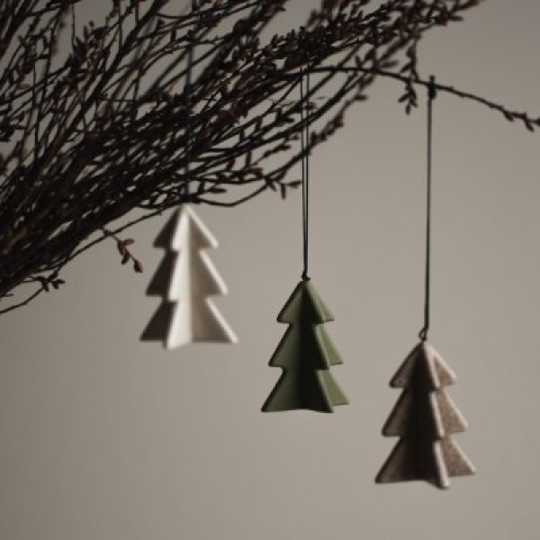 Hanging Winter Tree - Grün