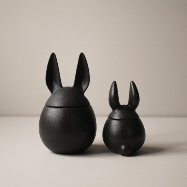 kleine Hasi-Dose schwarz