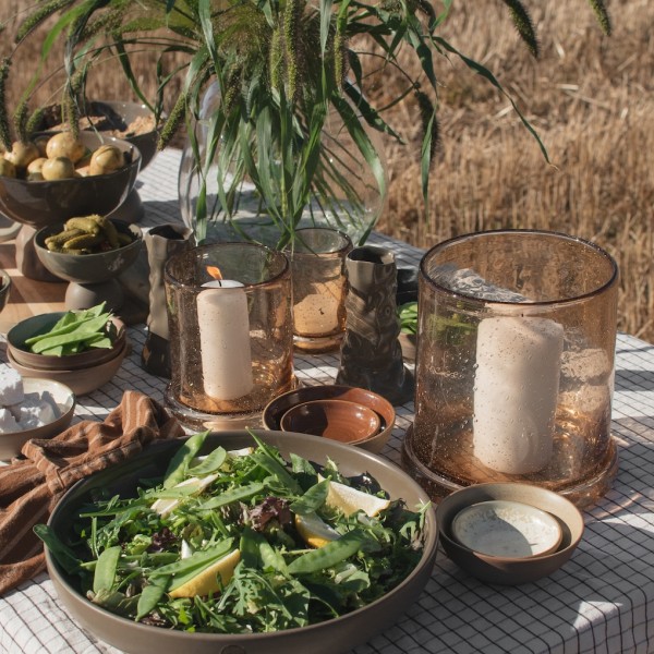 Windlicht Bubble rost - groß